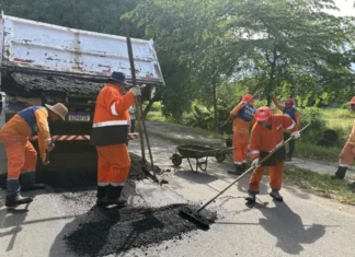 Prefeitura de Manaus melhora mobilidade com manutenção asfáltica na rua Waldomiro Lustoza, Japiim