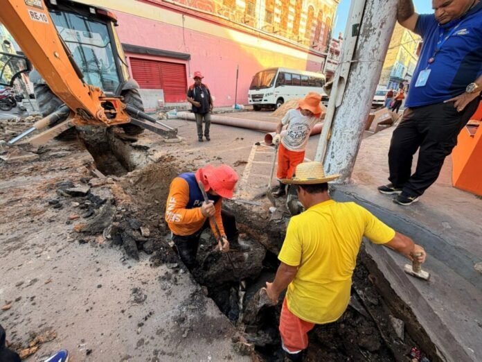 Prefeitura de Manaus reforça drenagem no Centro com nova rede e ações preventivas