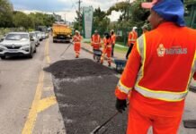 Prefeitura de Manaus intensifica recuperação asfáltica na avenida Djalma Batista