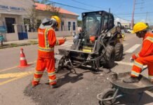 Prefeitura de Manaus intensifica recuperação asfáltica na avenida Borba para melhorar mobilidade na Zona Sul