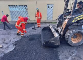 Prefeitura de Manaus intensifica recuperação asfáltica na Colônia Terra Nova e reforça segurança viária na Zona Norte
