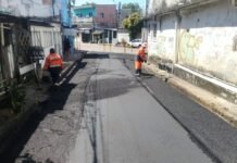 Prefeitura de Manaus avança com recapeamento asfáltico de 260 metros no bairro Flores e fortalece mobilidade urbana