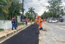 Prefeitura de Manaus avança com recuperação asfáltica no bairro Flores e melhora mobilidade na zona Centro-Sul