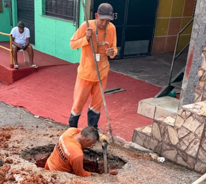 Prefeitura de Manaus recupera galeria subterrânea na Compensa e reforça drenagem na zona Oeste