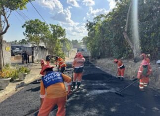 Prefeitura de Manaus intensifica recuperação asfáltica no Parque 10 de Novembro e revitaliza via do Portal do Japão