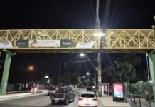 Prefeitura de Manaus instala novos refletores de LED em passarelas nas avenidas Darcy Vargas e Djalma Batista