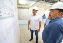 Governador Wilson Lima vistoria obras da Policlínica e do Hospital-Dia do Complexo Hospitalar Sul, que ultrapassam 80% de execução