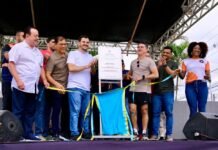 David Almeida inaugura complexo esportivo e de lazer no Mundo Novo, zona Norte de Manaus