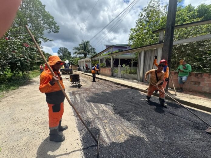 Prefeitura de Manaus melhora mobilidade com recuperação asfáltica no bairro Jorge Teixeira