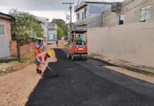 Prefeitura de Manaus intensifica recuperação asfáltica na zona Oeste, beneficiando o bairro Lírio do Vale
