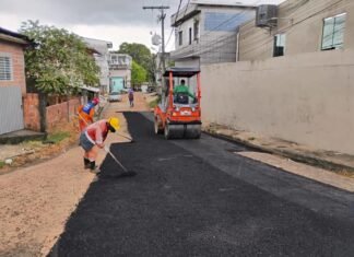 Prefeitura de Manaus intensifica recuperação asfáltica na zona Oeste, beneficiando o bairro Lírio do Vale