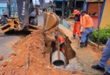 Prefeitura de Manaus realiza obra de drenagem profunda no bairro Compensa 3