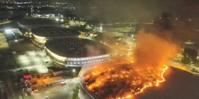 Incêndio não atinge pista do Velódromo Olímpico no Rio de Janeiro