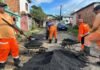 Prefeitura de Manaus avança com recapeamento na rua Rio Motuca, bairro São José, e melhora mobilidade na zona Leste