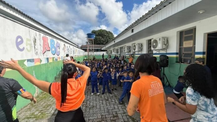 Cmei Padre Cláudio Dalbon promove 'Dia D do Desafio Saudável' para incentivar bons hábitos em crianças