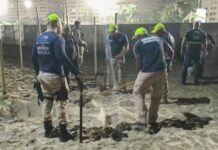 Prefeitura do Rio descarta 80kg de alimentos perecíveis enterrados na areia de Copacabana antes do show de Shakira