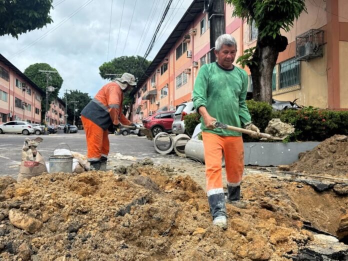Prefeitura de Manaus recupera drenagem profunda no conjunto Tocantins e aumenta segurança na Chapada