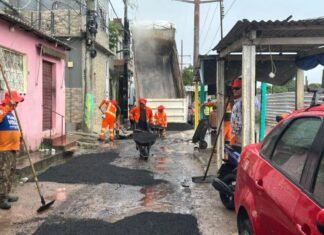 Prefeitura de Manaus intensifica recuperação asfáltica na Avenida Manaus 2000