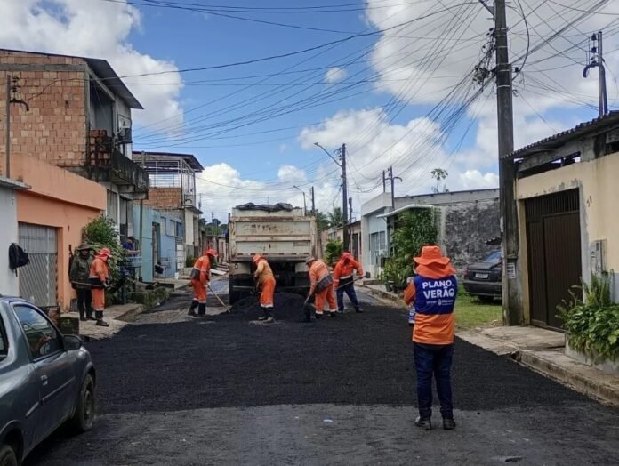 Prefeitura de Manaus melhora mobilidade urbana com manutenção asfáltica no conjunto Cidadão 10