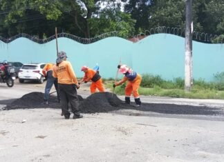 Prefeitura de Manaus intensifica recuperação asfáltica no bairro Aleixo