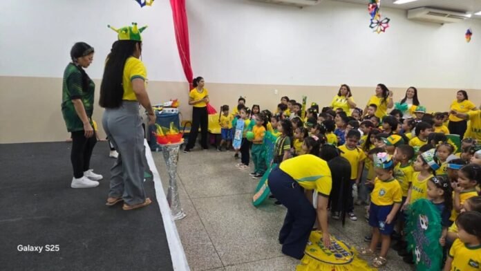 Cmei Odete Puga em Manaus celebra 11º Festival Olímpico da Educação Infantil com 400 crianças