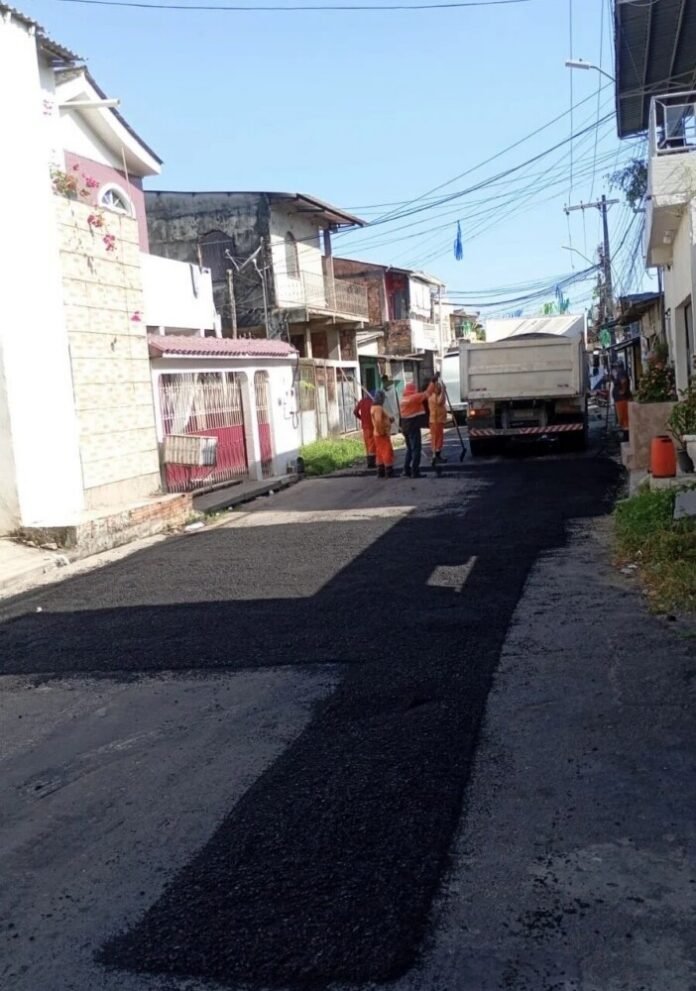 Prefeitura de Manaus revitaliza rua Almir Pedreiras e melhora segurança em Petrópolis
