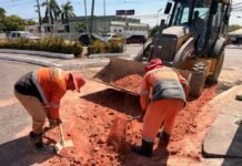 Prefeitura de Manaus avança em obra emergencial para recuperar galeria subterrânea no cruzamento das avenidas Constantino Nery e Darcy Vargas