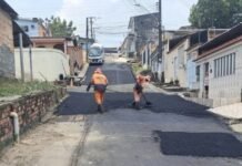 Prefeitura de Manaus amplia recuperação viária com nova frente de obras na Cidade Nova